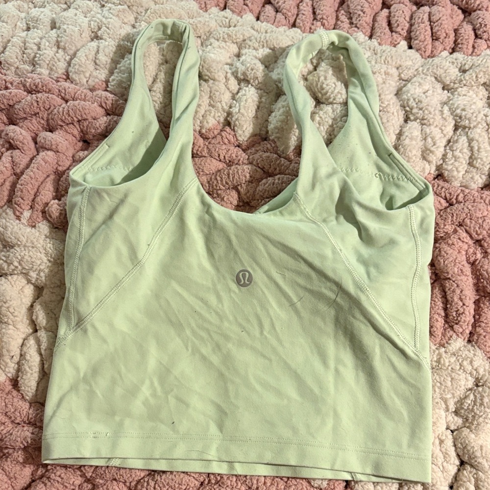 lululemon athletica Light Green Tank Top